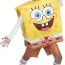 SpongeBob SquarePants Official Youth Deluxe Halloween Costume - Premium Quality Square Pullover with Shorts and Socks (S)