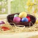 Hemoton Artificial Bird Nest 5.51In Rustic Thread Birds Nest Ornament for Garden Home Decoration and Birdcage Accessories