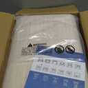 5x7 Washable Rugs Non Slip Minimalist Area Rug for Bedroom Soft Low Pile Solid Color Large Bedroom Throw Carpet Stain Resistant Classic Neutral Area Rug Plain Boho Rugs for Kitchen Nursery, Ivory