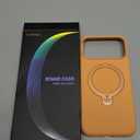 TORRAS Ostand Q3 Silicone for iPhone 17 Pro Max Case, Fit for MagSafe, 360 Spin Ring Stand, Liquid Silicone Cozy Vibrant Grip, Camera Control, Protective Case for iPhone 17 Pro Max, Pastel Orange