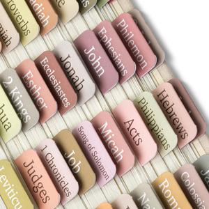 Mr. Pen- Bible Tabs, 75 Tabs, 2 Bookmarks, Boho Style, Laminated Bible Tabs for Women and Men, Tabs for Study Bible, Large Print Bible Index Tabs