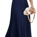 PRETTYGARDEN Women's Summer Maxi Dresses 2026 Trendy Casual Button V Neck Ruffle Cap Sleeve Long Flowy Spring Pleated Dress, Size Large