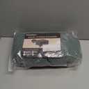 PrinceDeco Stretch Ottoman Cover Ottoman Slipcovers Square for Living Room Foot Stool Stretch Covers to Fit Ottoman Foot Rest, Thick Checked Jacquard Fabric with Elastic Bottom (Medium Size, Sage)