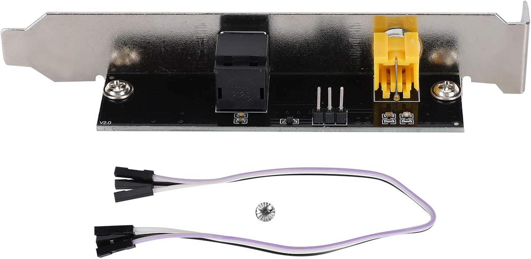 pc spdif Adapter,spdif Card,Semiconductor Products Digital Baffle Universal Motherboard SPDIF Fiber Coaxial GoldPlated Interface DTSAC3LPCM