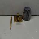 Kira Home Torche 20" Mid Century Modern Wall Sconce with Tapered Black Linen Shade, Candle Wall Light with Elongated Tail, Warm Brass Finish