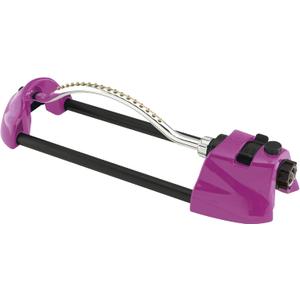 Dramm ColorStorm Premium Oscillating Lawn Sprinkler with Brass Nozzle Jets, Easy Adjust Range Control Covers up to 3,036 Sq Ft, Berry