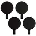 Magnetic Wreath Hanger Heavy Duty Magnet Hooks Hanging Supplies for Metal Door Refrigerator Christmas Wreaths Party Decoration Super Strong Magnetism (Black, 4 Pack)