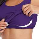beautyin Women Tank Top with Shelf Bra Racerback Workout Yoga Tops Undershirt, 2 Pack, Small 