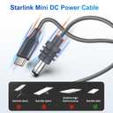 Power Cable USB to DC 32.8FT/10M for Starlink Mini, 100W USB Type-C Male to DC Male Waterproof, Compatible with 65W+ PD Power Source
