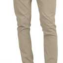DKNY Mens Lightweight Travel Pants for Men- Skinny Fit Performance Tech Hiking Pants for Men | Business Casual Mens Work Pant (34W x 32L, Khaki)