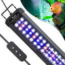 Pawfly 28W Aquarium LED Light for 36 to 42 Inch Fish Tanks Extendable Fish Tank Light with Full Spectrum Brilliant White Blue Red Lights with Daytime & Night Modes and Adjustable Brightness