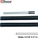 Pair of 2" Garage Door Torsion Springs with Non-Slip Winding Bars, Quality Precision Electrophoresis Black Coated, Minium Life 18,000 Cycles (.218 x 2 x 23)