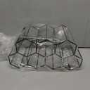 Countertop Wine Rack - 9 Bottle Freestanding Modern Black Metal Small - 2 Tier Tabletop Wine Holder Stand for Cabinet, Pantry - Wine Racks Countertop - No Assembly Required