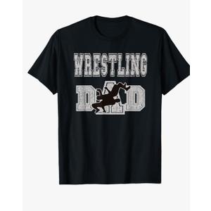 Wrestling Dad Shirt Take Down Wrestling Move Shirt T-Shirt 2XL, Black
