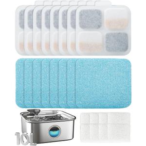 oneisall 8Set Filters for for PW07SAU 10L/2.64Gal Stainless Steel Dog Water Fountain