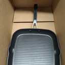 KitchenAid 84808 Hard Anodized Nonstick Square Grill Pan/Griddle with Pour Spouts, 11.25 Inch - Onyx Black