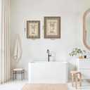 Framed Funny Bathroom Wall Art, Let The Good Times Roll Canvas Wall Decor Painting, Humorous Toilet Quote Artwork Poster Print Picture for Modern Farmhouse Bathroom Decor 16x24 Inch