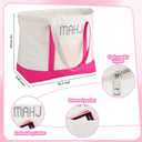 Ceenna Pink American Mahjong Set with Carrying Bag Complete Ma Jong Game, 9.45 x 13.39 inches