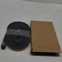 Giraffe Tools Garden Hose 25FT, 5/8" Flexible Lay Flat Water Hose, Custom Length, Leakproof Gardening Hose with Male to Female Fitting, Lightweight Hybrid Hose Pipe for Garden & Yard (Grey and Orange)