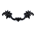 Jetland French Provincial Drawer Pulls - 4-Pack, Flat Black, 4" Hole Centers, Vintage Shabby Chic Pulls for Dresser Nightstand Cabinet, PW16180102
