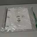 WOT I 1 Inch Telescoping 3 Ring Binder, Expandable Flexible Binder with Customizable Front Cover & Clear Catalog Pocket, Holds 225 Sheets, School Office Supplies, White