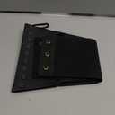 LEACOOLKEY Women's Wide Corset Belt - Vintage Elastic Waist Lace-up Tied Waspie for Dresses and Halloween Costume (Fit Waist Size 23"-26", Black)