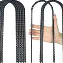 12 Pack Trampolines Wind Stakes, 12-Inch Extra Heavy Duty U Shaped Coated Rebar Stake Safety Ground Anchors Steel Trampoline Anchors for Huge Garden Decoration