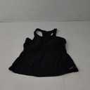 Tankini Top Plus Size Swimsuit Tops Only Fixed Cup Bra Plus Size Bandeau Swim Top Black, Large