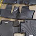 Floor Mats & Cargo Mat Full Set for 2024 Grand Highlander All Weather Floor Mats Cargo Liner TPE Waterproof