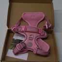 Hipubby Dog Harness Small Sized Dog, No Pull Pet Harness with 2 Metal Rings and Control Handle, Adjustable Soft Dog Vest with Reflective Strips, Easy Walking and Training for Small Dogs, Pink, S