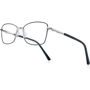 RB. Pilot Reading Glasses for Women Blue Light Blocking Computer Glasses Spring Hinge Readers Metal Frame Acetate Legs