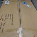 efluky Washer Dryer Countertop, Wood Countertop with Edge Rails for Laundry Room Organization and Storage, Washer Dryer Topper for Laundry Room, 27.5" x 54" Black