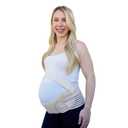 Maternity Belt, Adjustable Belly Band Pregnancy Support for Abdomen, Back, Hips, and Pelvis, Provides Comfort and Relief Throughout Pregnancy, Pregnancy Must Haves, Beige, Small