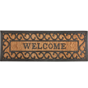 Esschert Design RB169 Long Welcome Rubber & Coir Doormat