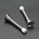 Ravinte Door Stoppers, 12 Pack Spring Door Stops with Rubber Bumper, Satin Nickel Door Stoppers for Bottom of Door