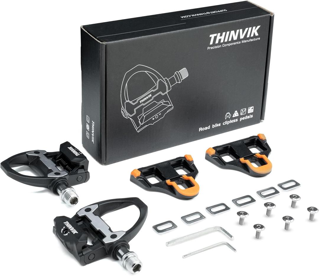 Thinvik Road Bike Cleats for Shimano SPD-SL Locking Cycling Pedals Cleat for Shimano SH10 SH11 SH12 System Shoes