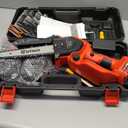 Mini Chainsaw with Battery, 8 inch Electric Chainsaw with 2 * 21V Batteries, with Safety Lock and Strong Motor for Tree Trimming, 800 W