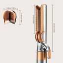 Airflow Attachment for Dyson Airwrap Styler, Nozzles Attachment Smooth Hair Style with Less Damage and Breakage for Dyson Airwrap HS01 HS05 HS08 Copper