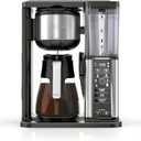 Ninja CM300 Specialty 10-Cup Coffee Maker with 3 Brew Styles for Ground Coffee, Built-in Water Reservoir, Fold-Away Frother & Glass Carafe, Black