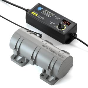 High Power 60W DC 12V Vibration Motor, VQP 3800RPM Vibrating Motor, 4260 Brushed Electric Powerful Vibrator Motor, Adjustable Power Supply Mini Body for Electric Massage Chair Bed Sieve Shake Motor