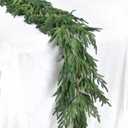 DearHouse Norfolk Pine Garland Christmas Decoration, Artificial Greenery Garland Norfolk Pine Leaves for Holiday Season Mantel Fireplace Table Runner Centerpiece (6 feet)