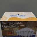 Rechargeable Light Bulbs, 1200mAh Led Battery Backup Bulb for Lamps 6 Pack Emergency Light Bulbs for Power Outage Hurricane Camping 9W 3000K A21 Warm Light Battery Operated Light Bulb E26