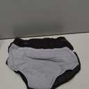 Hanes Women's Comfort, Period. Underwear, Bikini Period Underwear, Super Leaks Period Underwear, 3-pack (Black, M)