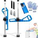 Foldable Drywall Cutting Tool, 1-60cm Adjustable Sheetrock Cutter
Dual-scale cutter fits 1/4"-5/8" gypsum board; includes built-in scraper, plasterboard edge bander, utility blades & gloves