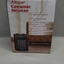 Space Heater, 1500W Electric Heaters Indoor Portable with Thermostat, PTC Fast Heating Ceramic Room Small Heater with Heating and Fan Modes for Bedroom, Office and Indoor Use (10IN)