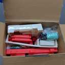 Red Kids Play Kitchen Set, Toddler Kitchen Playset with Sound & Light, Cooking Stove with Steam, Play Sink, Play Food Toy and Kitchen Accessories, Kitchen Toy for Kids Girls Boys - Red