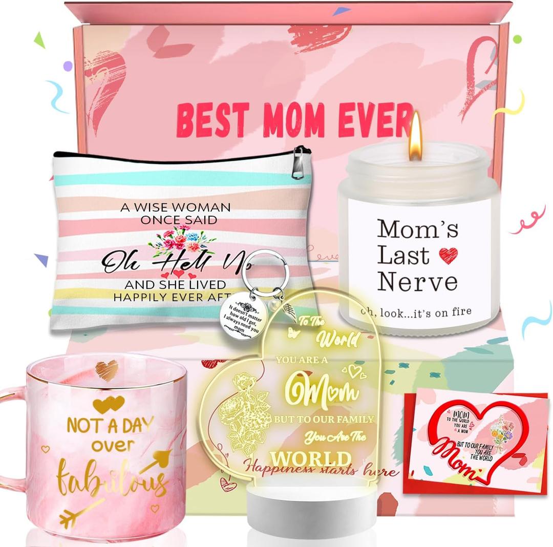 Gifts for Mom, Gift for Moms from Daughter Son, Mothers Day Gift for Wife, Daughter, Grandma, Friends, Sister, Birthday Gifts for Teacher Appreciation Women Best Mom Ever