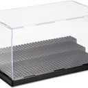 Mini Figure Display Case - 3-Tier Acrylic Display Box for Minifigures & BrickHeadz Series, Block Base Design Holds 32 Figures