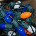 C9 Vintage Christmas Lights Outdoor, 26Ft Incandescent Christmas String Light with 25 7W MultiColored Bulbs, C9 Xmas Lights Decorations UL Listed for Holiday Roofline Patio Balcony Window Xmas Decor