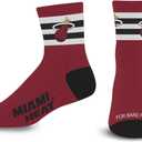 For Bare Feet NBA mens Nba 5 Stripe Logo Quarter Sock Large (Team)